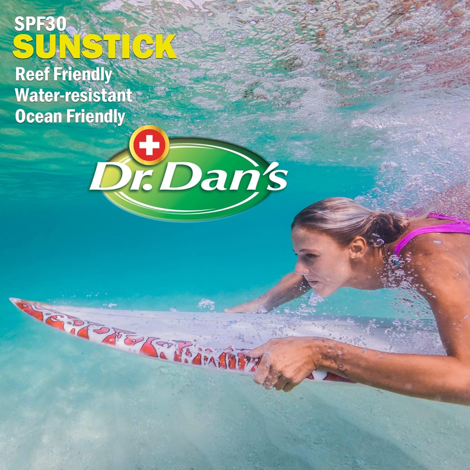 Dr. Dan's Sunstick - 3 Pack - Mineral Based Sunscreen for Face and Body SPF 30 : Beauty & Personal Care