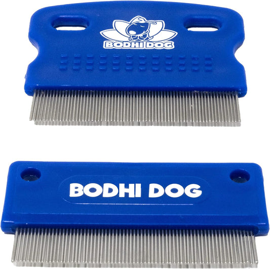 Bodhi Dog Tear Eye Combs | Removes Stains for Dogs and Cats | Clean and Remove Crust, Dirt, Buildup around Pet Eyes | Safe & Gentle on Delicate Fur | (Tear Eye Combs Bundle, Set of Two)