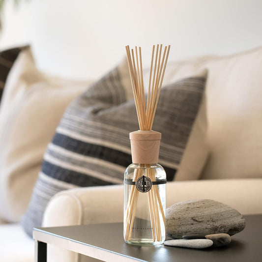 Archipelago Botanicals Bamboo Teak Reed Diffuser | Includes Fragrance Oil, Decorative Wooden Cap and 10 Diffuser Reeds | Perfect for Home, Office or Gift (7.85 fl oz)