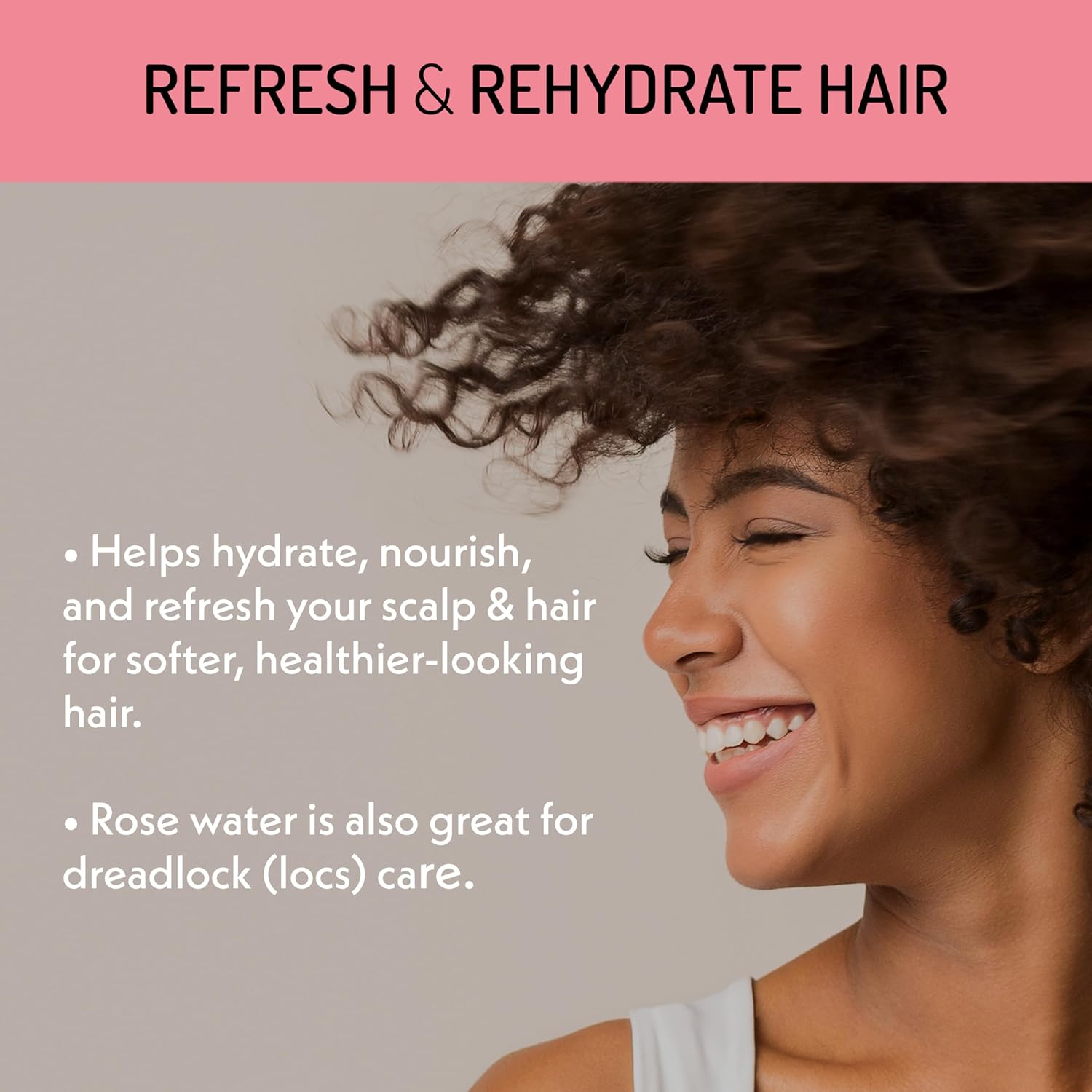 Eve Hansen Organic Rose Water Spray – Pure Rosewater Face & Hair Mist For Hydration & Refreshing Glow | Facial Toner & Makeup Setting Spray | Alcohol-Free & Vegan | 4 Oz : Beauty & Personal Care