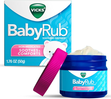 Vicks Babyrub, Chest Rub Ointment With Soothing Aloe, Eucalyptus, Lavender, And Rosemary, From The Makers Of Vaporub, 1.76 Oz