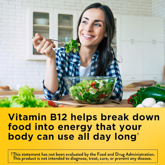 Nature Made Energy B12 1000 Mcg, Dietary Supplement For Energy Metabolism Support, 150 Gummies, 75 Day Supply