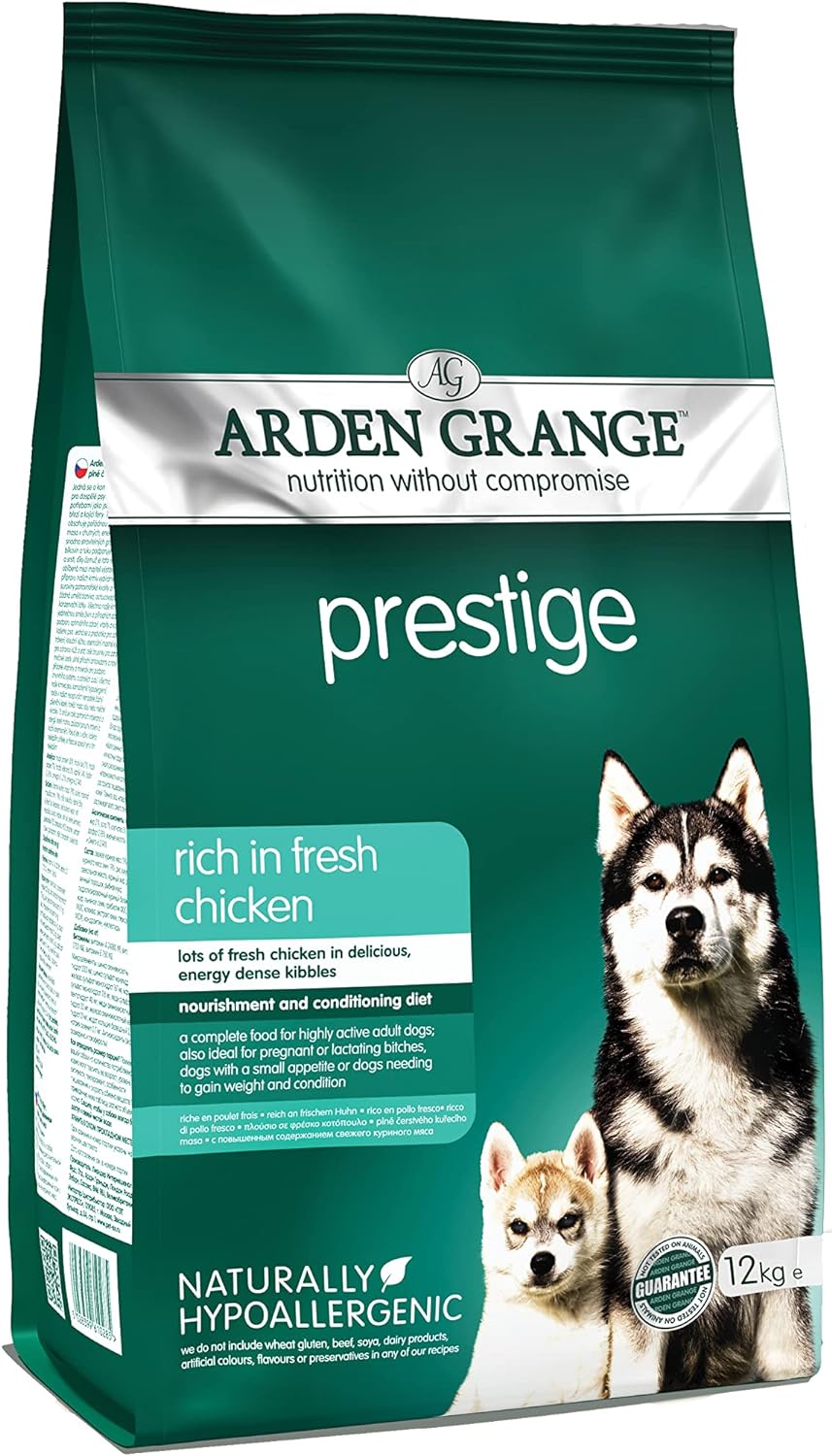 Arden Grange Prestige Dry Dog Food Rich in Fresh Chicken, 12 kg :Pet Supplies
