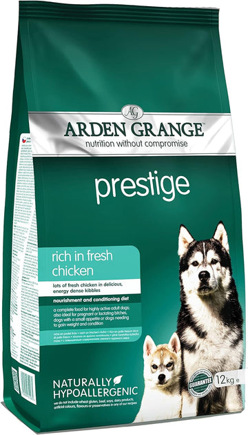 Arden Grange Prestige Dry Dog Food Rich in Fresh Chicken, 12 kg :Pet Supplies