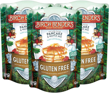 Gluten-Free Pancake and Waffle Mix by Birch Benders, 14 Ounce (Pack of 3)