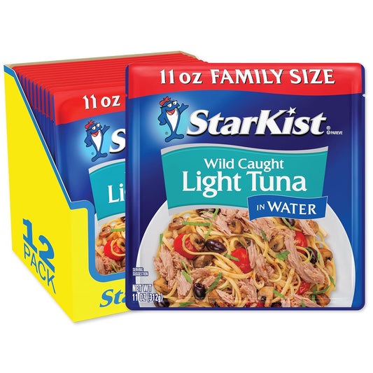 StarKist Chunk Light Tuna in Water - 11 oz Pouch (Pack of 12)