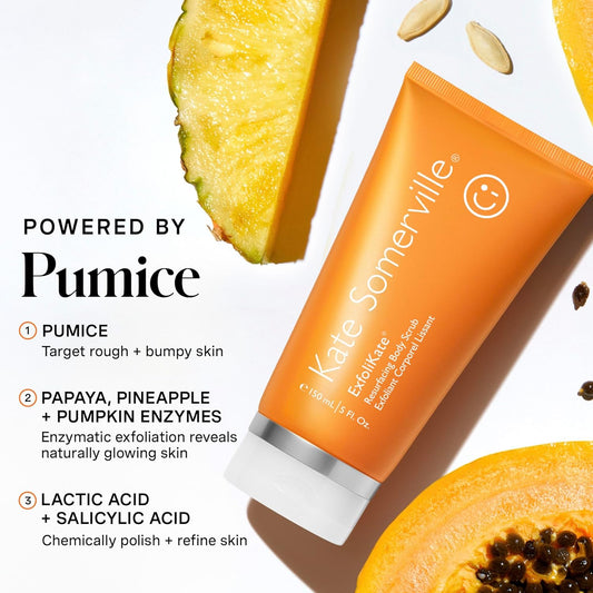 Kate Somerville Exfolikate Resurfacing Body Scrub – Triple Action Exfoliating Body Polish, Removes Dead Skin, Improves Tone & Texture, 5 Fl Oz