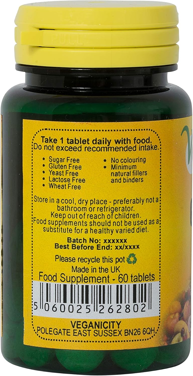 Veganicity Gotu Kola 600Mg : Women'S Health Herbal Supplement - 60 Tablets, In A Planet-Friendly 99% Recycled Pot