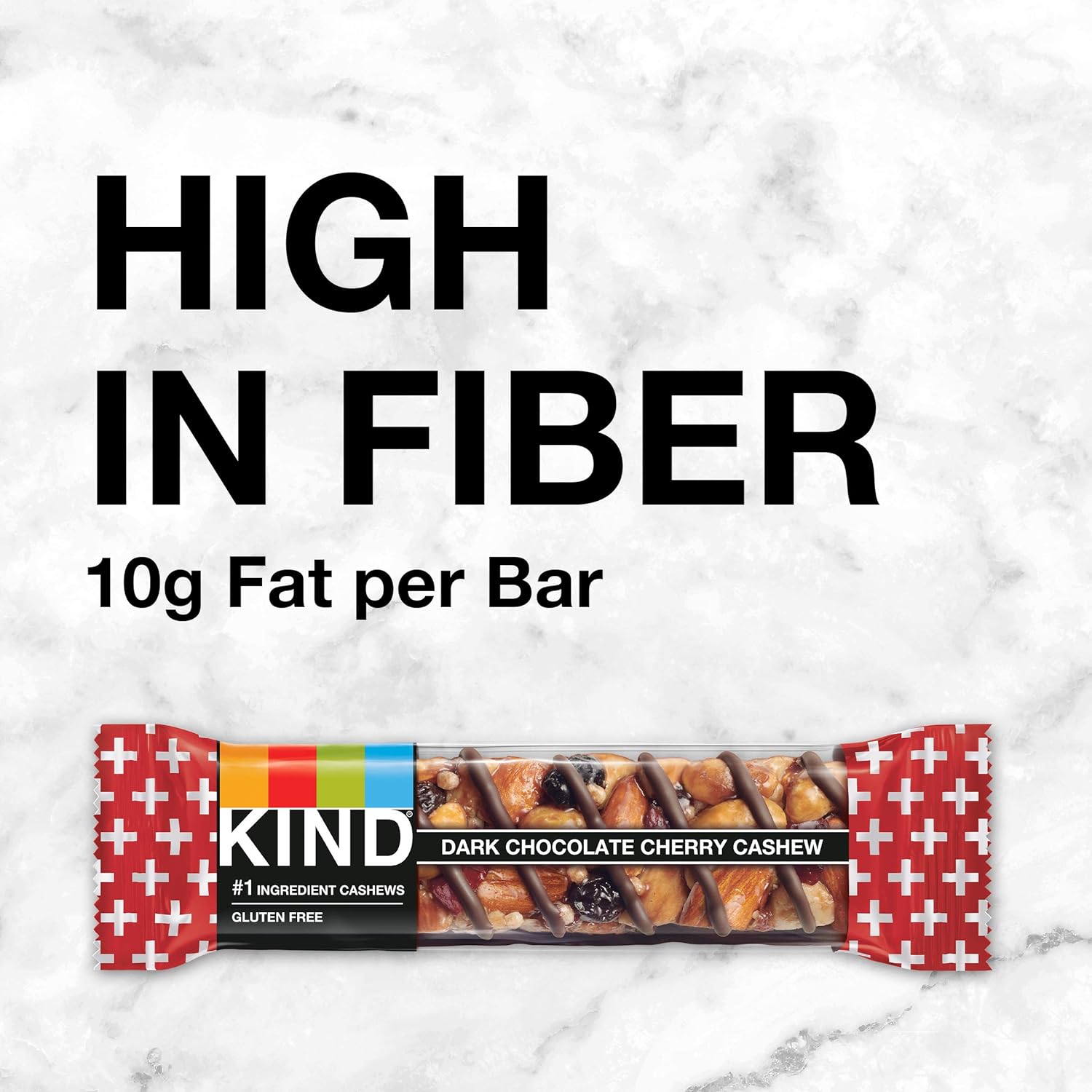 KIND Bars, Dark Chocolate Cherry Cashew, Healthy Snacks, Gluten Free, 24 Count