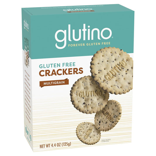 Glutino Gluten Free Crackers, Multigrain, 4.4 Oz Boxes (Pack Of 6)