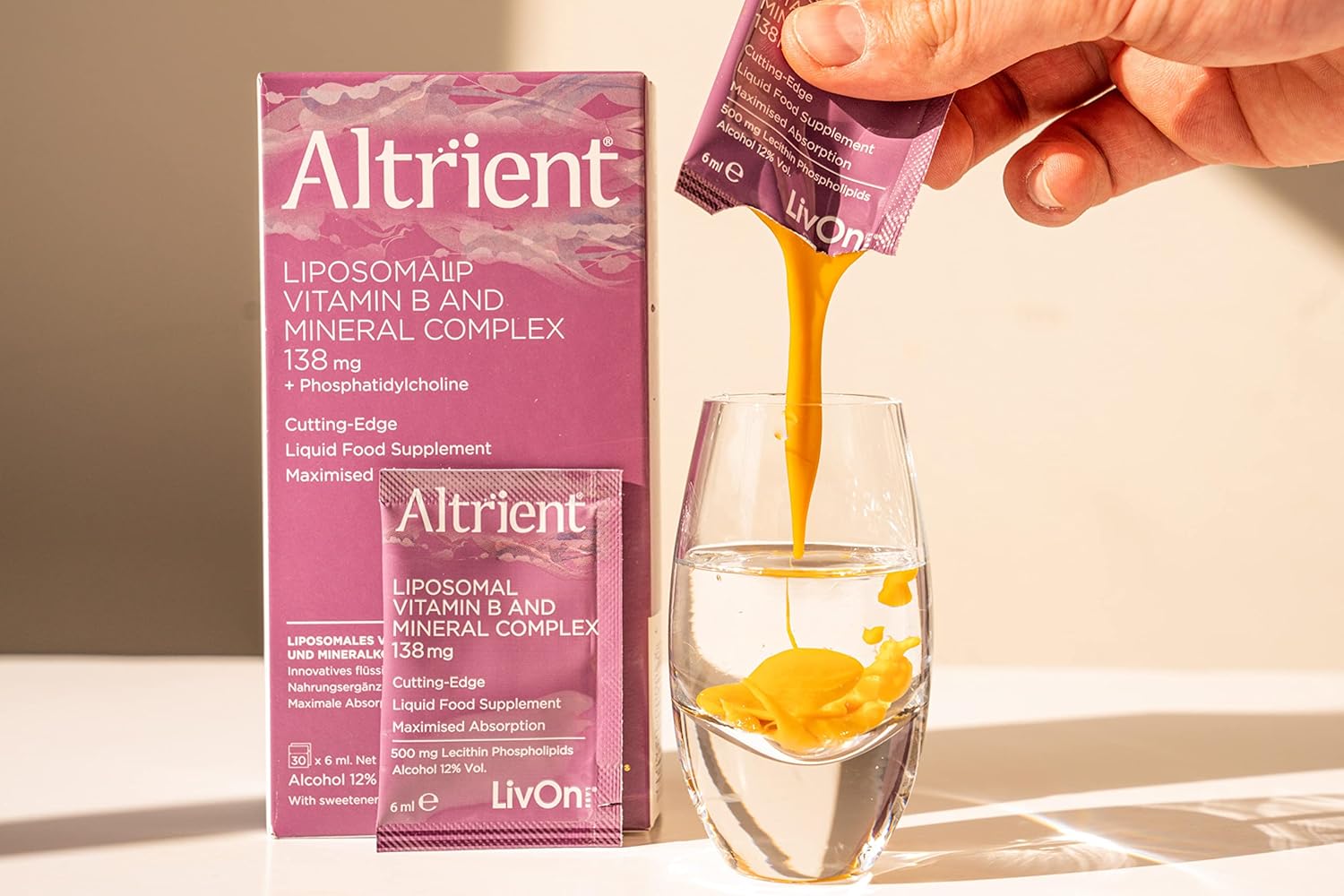 Altrient B - Liposomal Vitamin B Complex by LivOn Labs - B1, B2, B6, B12, Niacin, Pantothenic Acid, Folate Biotin, Plus Minerals Zinc, Chromium, Selenium. : Amazon.co.uk: Health & Personal Care