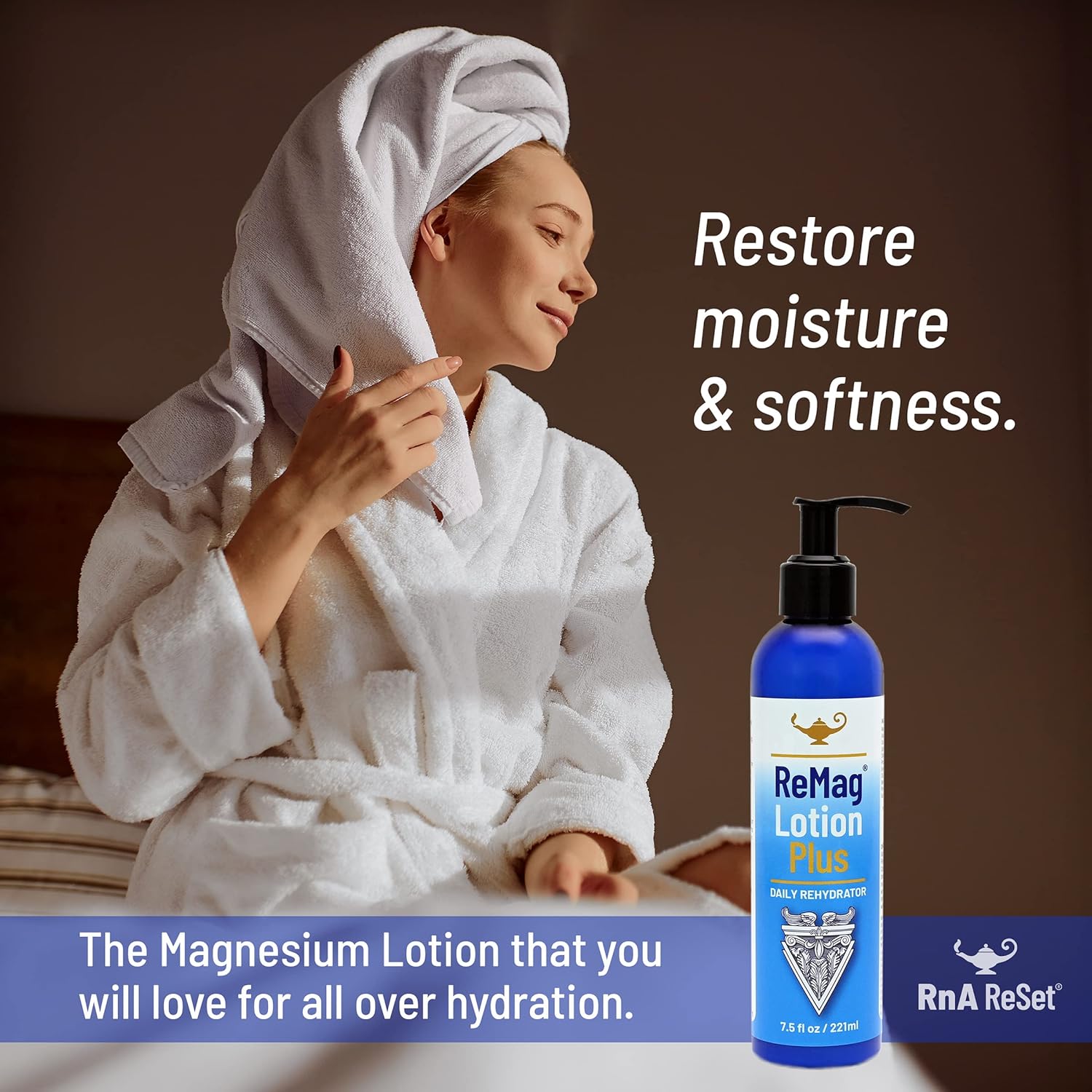Rna Reset Remag Lotion – Topical Magnesium & Daily Rehydrator, Smooth Moisturizing Formula With Shea Butter & Coconut Oil, 7.5 Fl Oz : Beauty & Personal Care