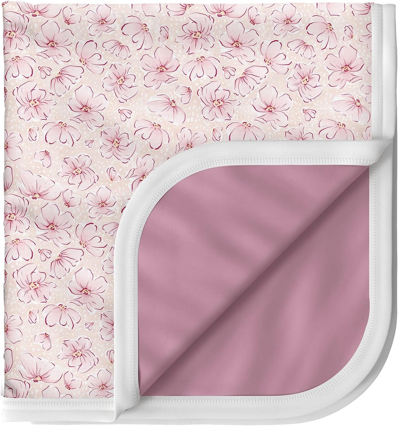 Pobi Baby Premium Baby Blanket, Soft Stretchy Quilt For Babies, Toddlers, Kids (Blossom)