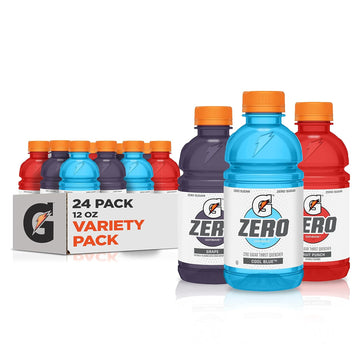 Gatorade Zero, Variety Pack 2.0, 12 Fl Oz (Pack Of 24)