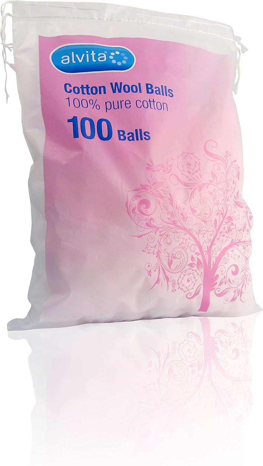 Alvita Cotton Wool, 100 Balls