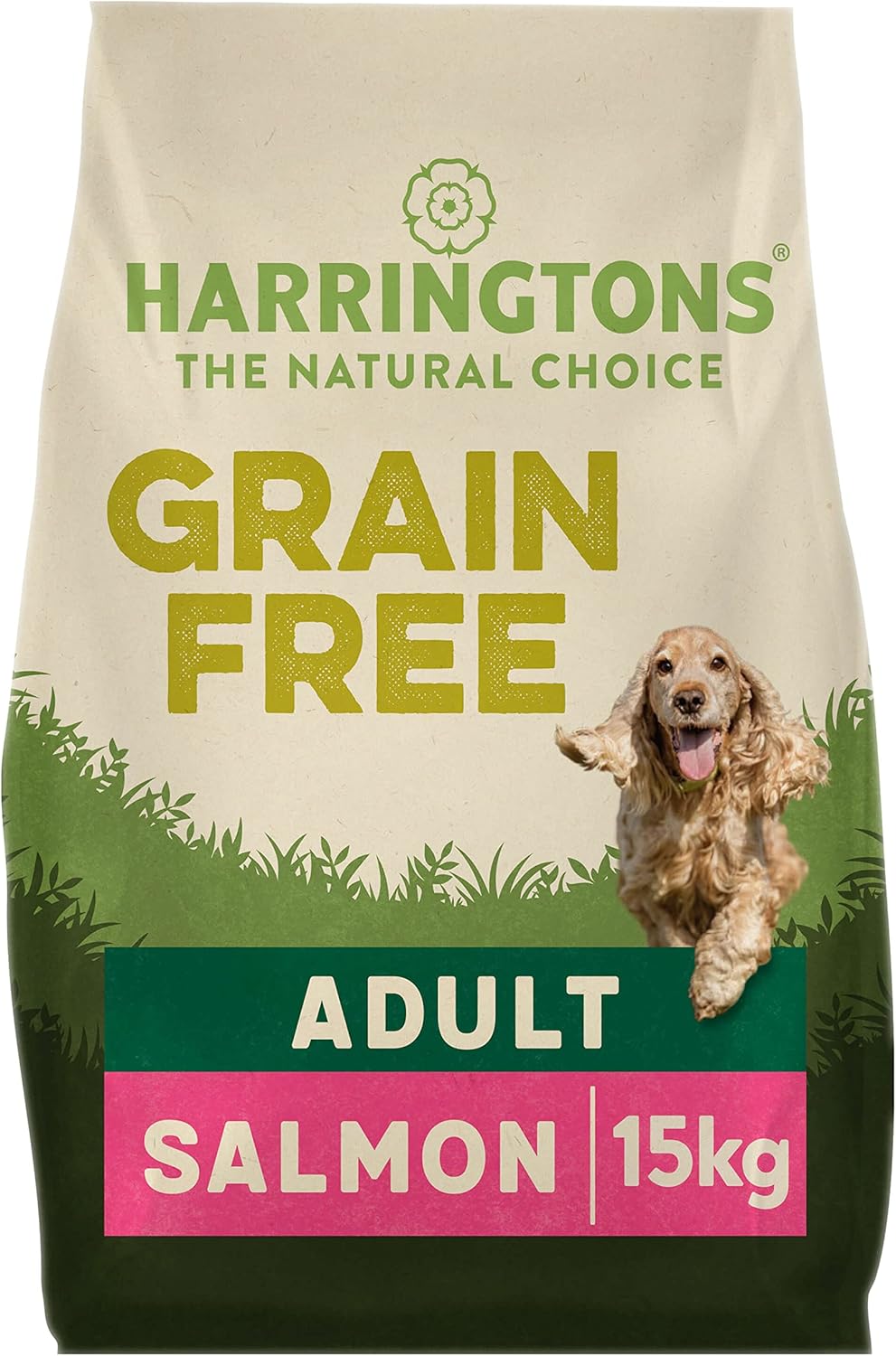 Harringtons Complete Grain Free Hypoallergenic Salmon & Sweet Potato Dry Adult Dog Food 15kg - Made with All Natural Ingredients?GFHYPSP-15