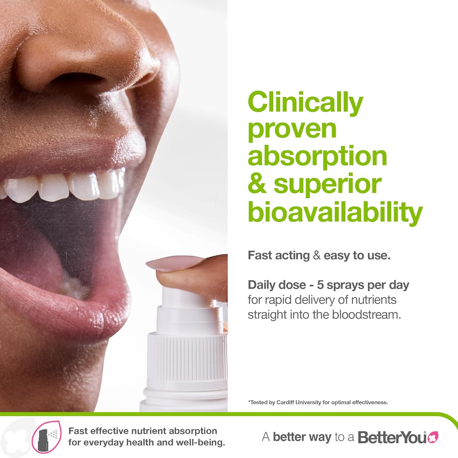 BetterYou Zinc Oral Spray Supplement, Fast Acting Zinc Bisglycinate Chelate Supplement for Immune System Support, 1-Month Supply, Made in The UK, Natural Lemon and Lime Flavour : Amazon.co.uk: Health & Personal Care