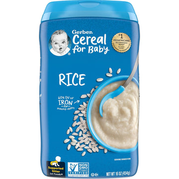 Gerber Baby Rice Cereal, 16 oz