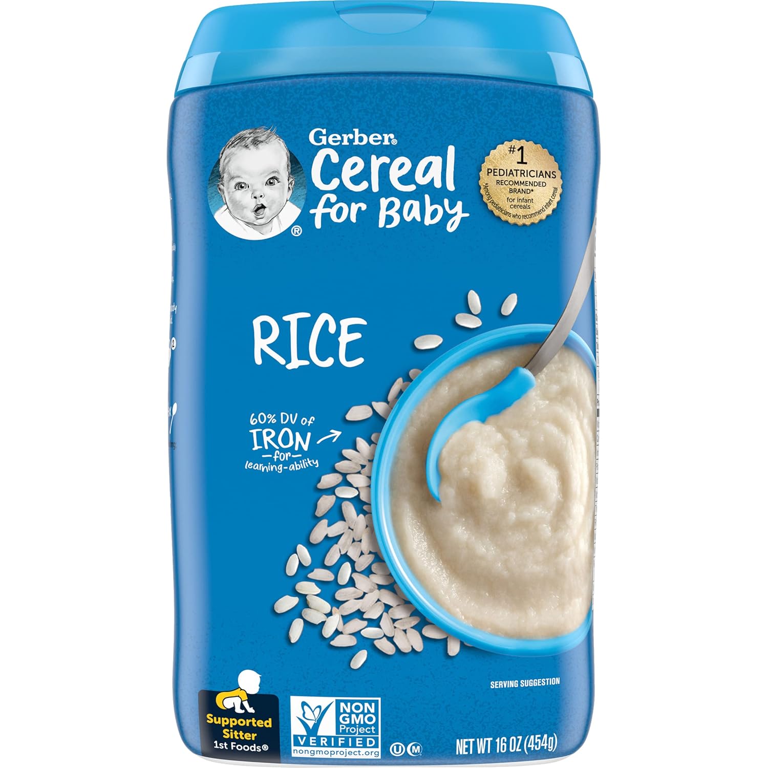 Gerber Baby Rice Cereal, 16 Oz