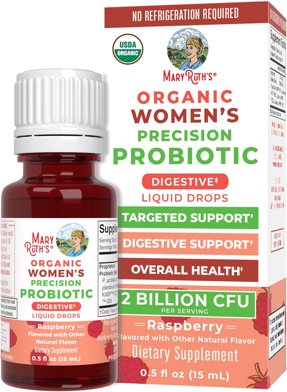 Maryruth Organics Baby Probiotic Drops | Liquid Precision Probiotics For Digestive Health | Colic Calm | Occasional Colic Baby Relief | Usda Organic | Vegan | Baby Essentials| 30 Servings