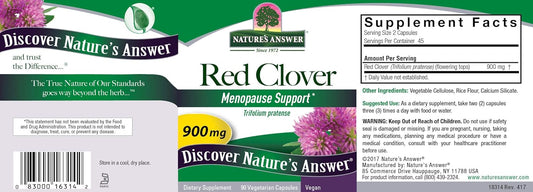 Natures Answer Red Clover 900mg