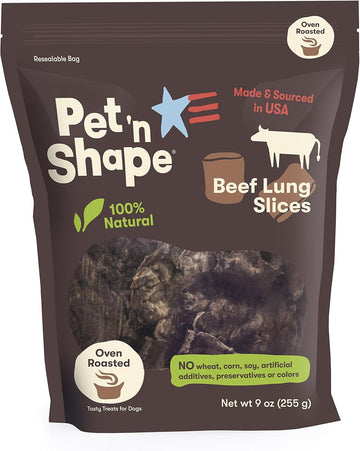 Pet 'N Shape Beef Lung Dog Treats – Made And Sourced In The Usa - Training Treat, 27 Ounce, 3 Pack