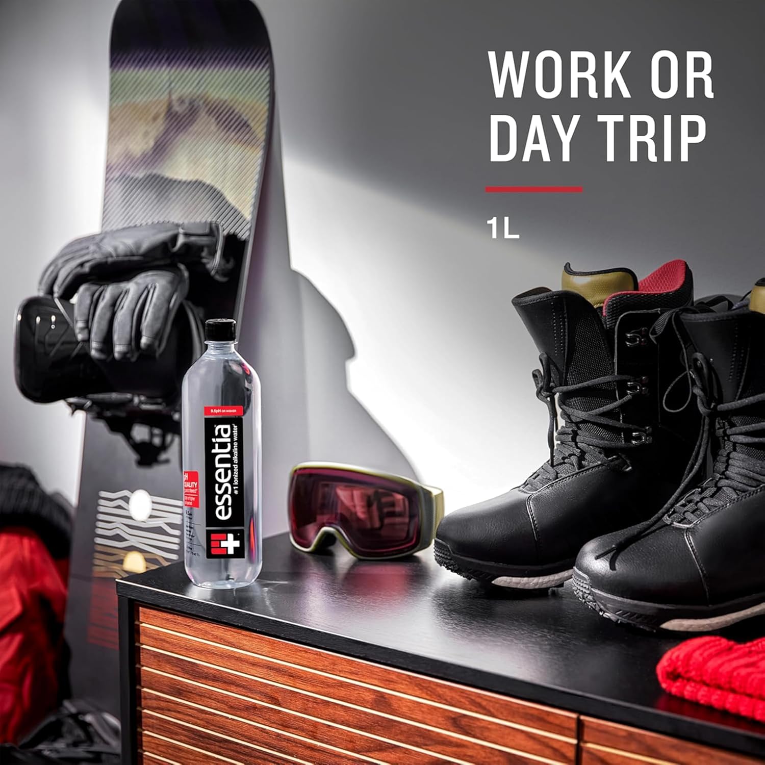 Essentia Water Bottled, 99.9% Pure, Infused With Electrolytes For Smooth Taste, Ph 9.5 Or Higher, 12 X 1 Liter Bottles