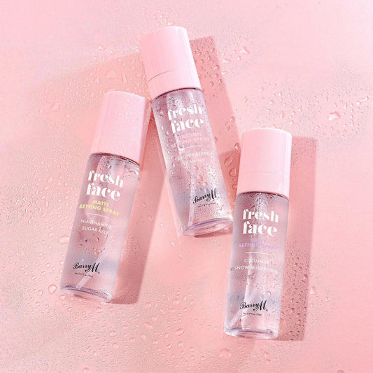Barry M Fresh Face Matte Finish Setting Spray, Long-Lasting, Formulated With Mattifying Sugar Kelp Extract And Hydrating Niacinamide Clear