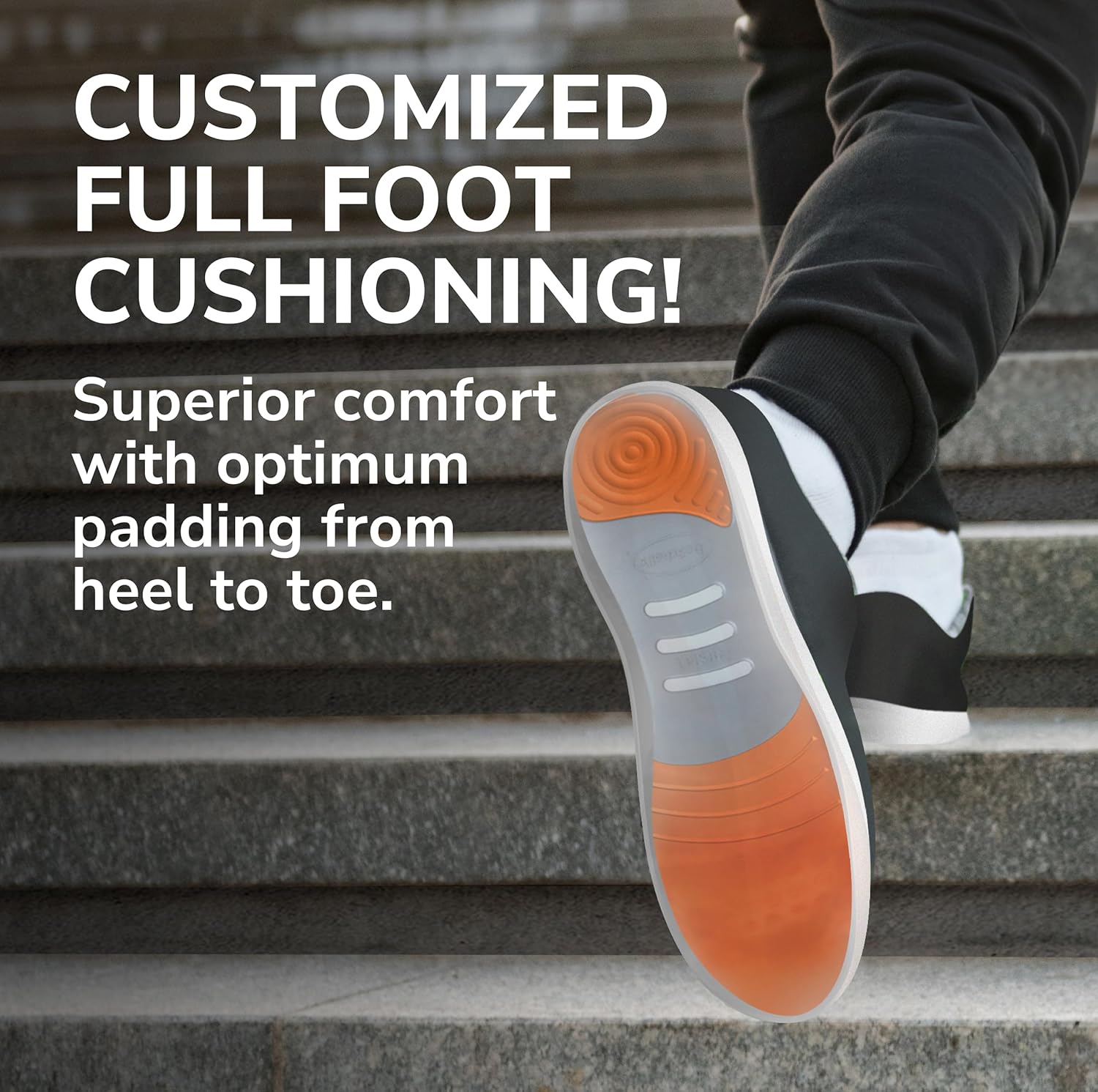 Dr. Scholl'S Custom Fit Comfort – Plantar Fasciitis Insoles, Orthotics Shoe Inserts With Arch Support For Men & Women, Suitable For 220+ Lbs, Stay On Your Feet All-Day With Optimum Cushioning, Cf640 : Health & Household