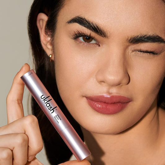 Uklash Lengthening Mascara (Mascara) - Black, Extra-Black Pigmented, Water-Resistant, Vegan-Friendly, Paraben-Free, Cruelty-Free, Lengthening Formula With Double-Sided Silicone Wand