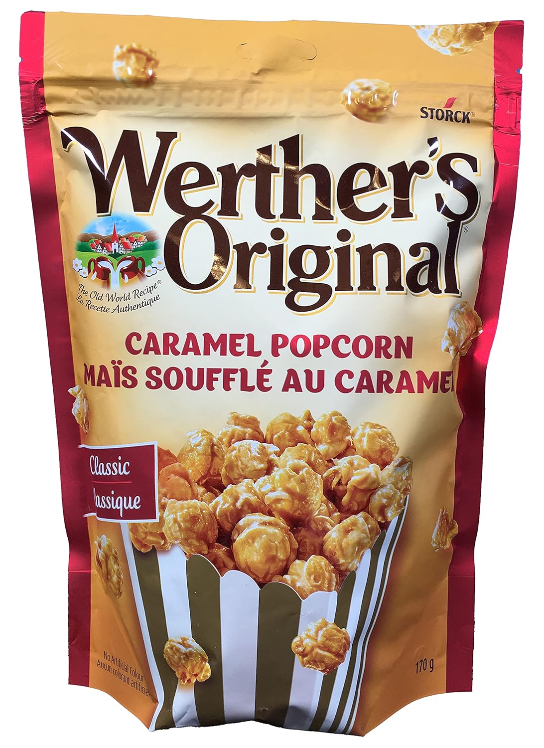 Werther'S Original Caramel Popcorn Large 170G Bag From Canada : Grocery & Gourmet Food