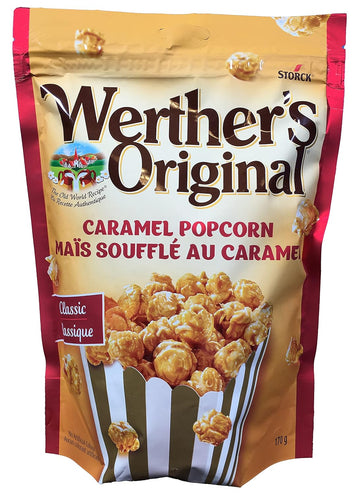 Werther'S Original Caramel Popcorn Large 170G Bag From Canada : Grocery & Gourmet Food