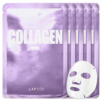 Lapcos Milk Sheet Mask, Moisturizing Daily Face Mask To Replenish And Restore Dry Skin, Korean Beauty Favorite, 5-Pack