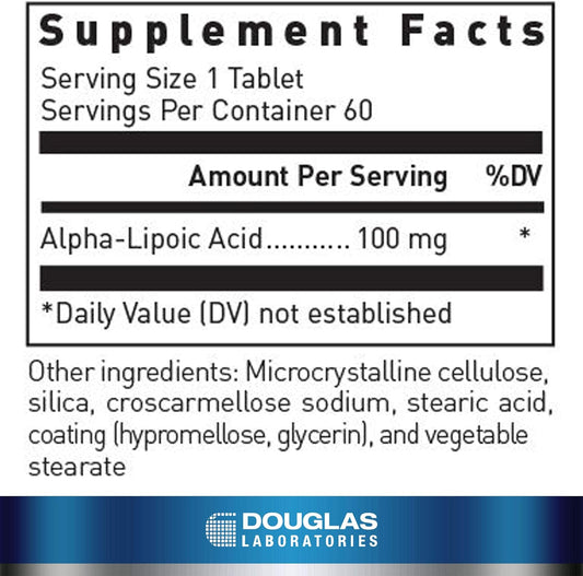 Douglas Laboratories Alpha-Lipoic Acid | Supports Metabolic and Antioxidant Functions | 60 Tablets