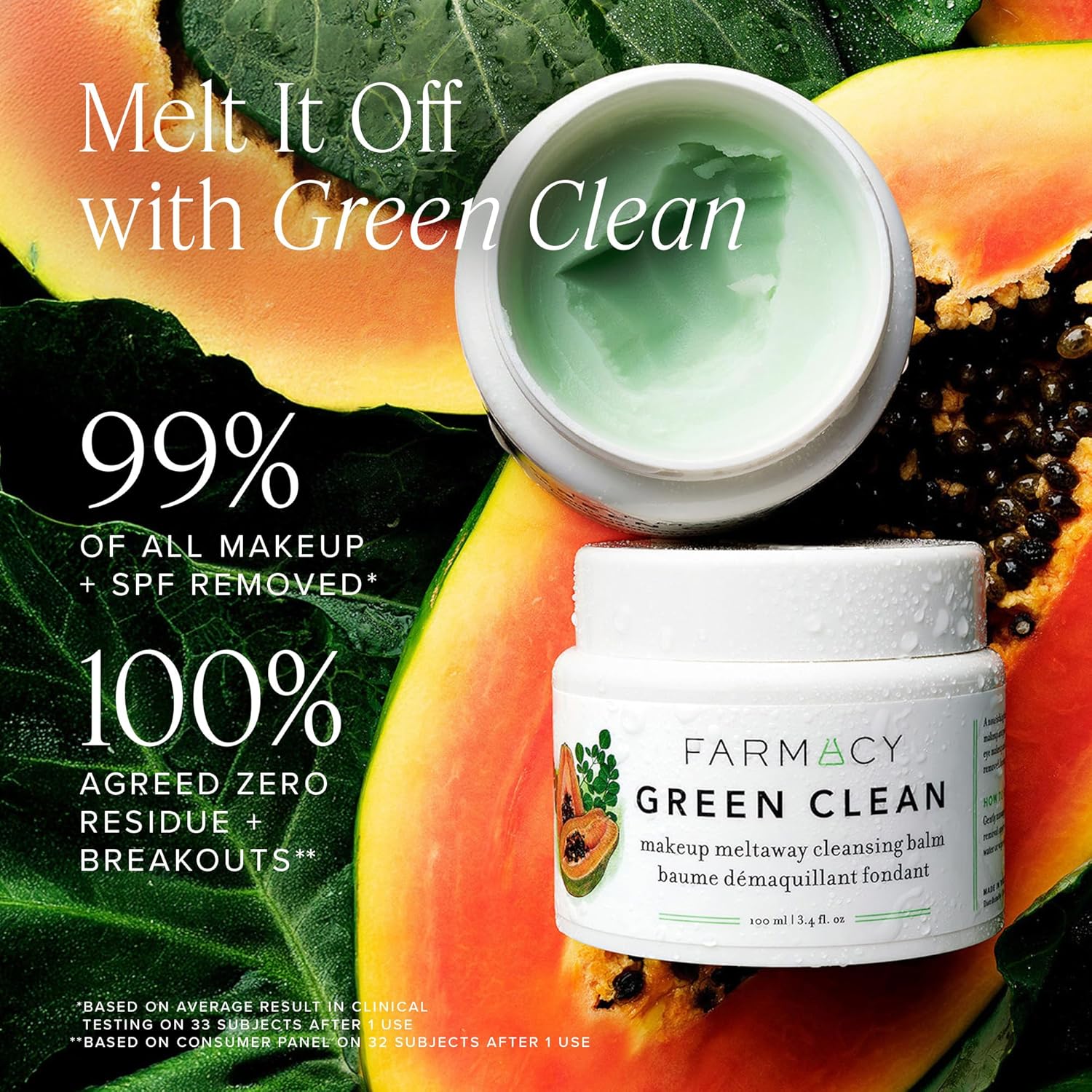 Farmacy Bestsellers Skin Care Set - Includes Green Clean Cleansing Balm, Wake Up Honey Eye Cream, Honey Halo Face Moisturizer + Lip Smoothie - Travel Size Skincare For Healthy, Glowing Skin (4 Count) : Toys & Games
