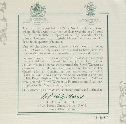 D.R. Harris Lavender Hard Shaving Soap In Mahogany Wood Bowl