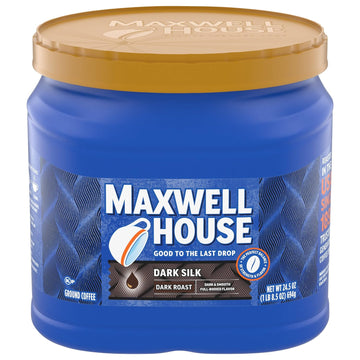 Maxwell House Dark Silk Ground Coffee (24.5 oz Canister)