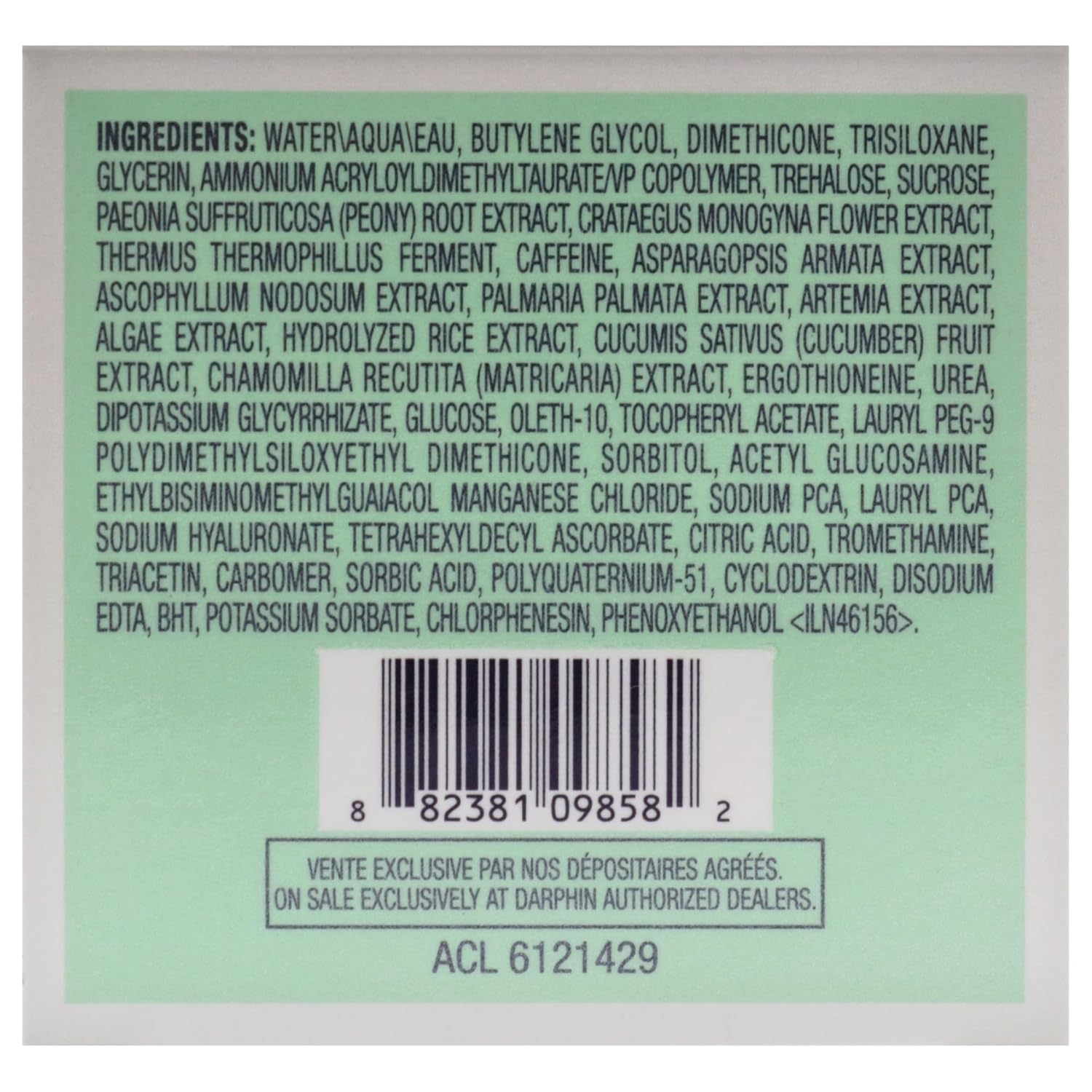 Darphin Intral De-Puffing Antioxidant Eye Cream For Unisex - 0.5 Oz Cream : Beauty & Personal Care