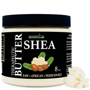 Greenive Shea Butter Raw 100% Pure Organically Grown Ivory Shea For Moisturizing Or Diy Butters, Lotions, Soaps. (16Oz)