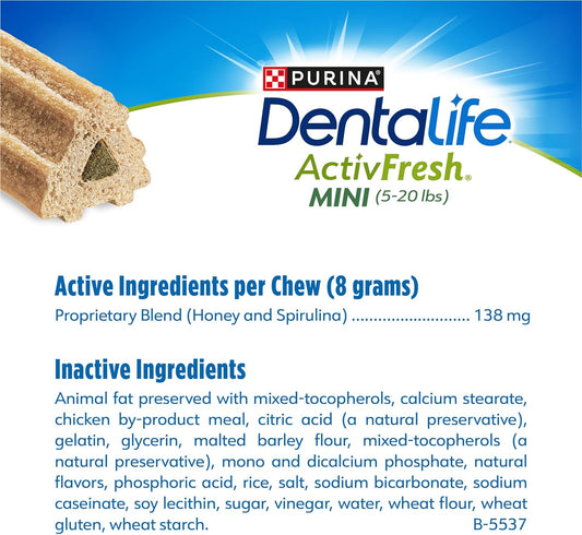 Dentalife DentaLife ActivFresh Daily Oral Care Mini Dog Chews - (2) 45 ct. Pouches