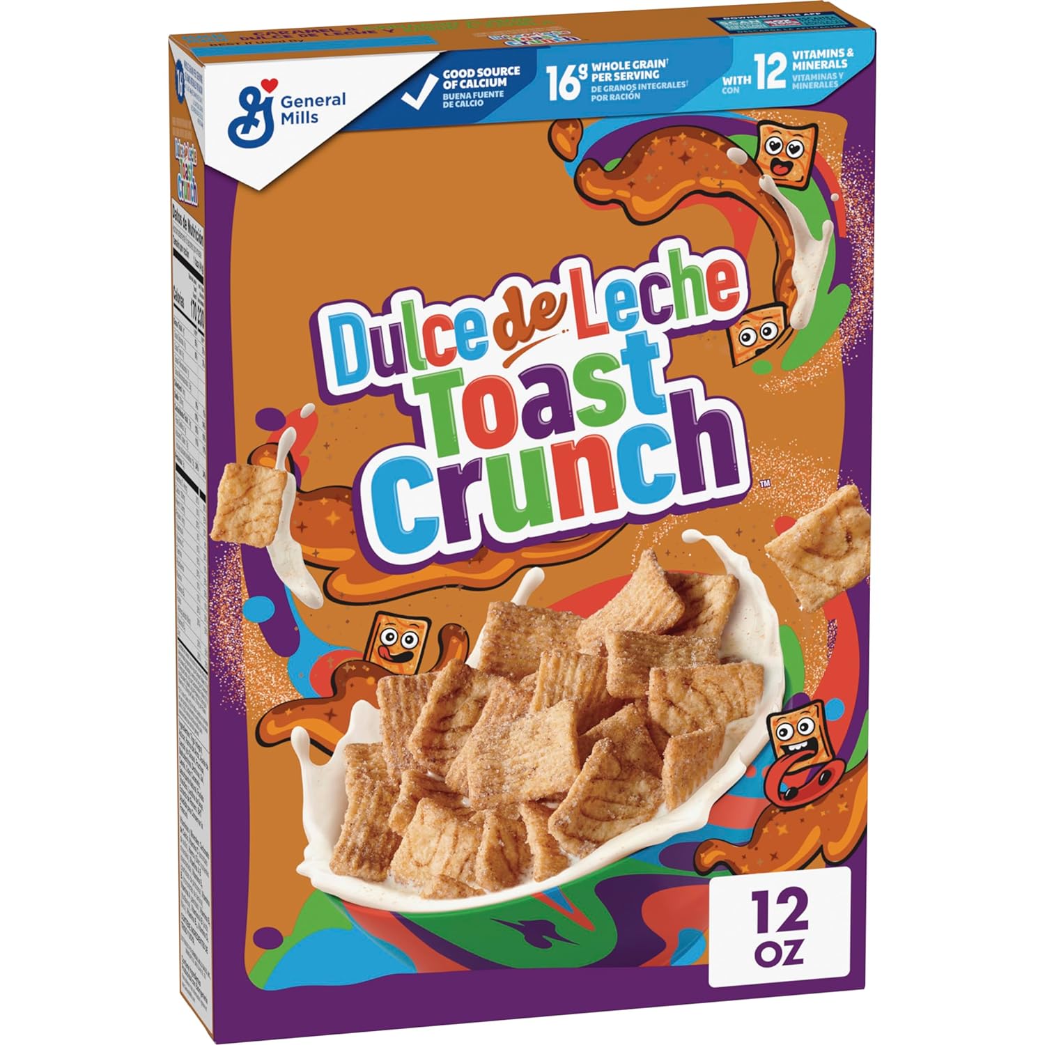 Dulce de Leche Toast Crunch Breakfast Cereal, 12 OZ Cereal Box