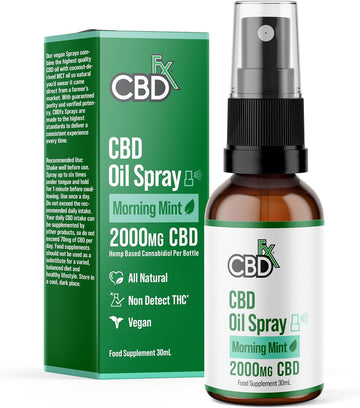 Cbdfx 2000Mg Cbd Spray High Strength Flavoured Cbd Oil Lush Lime Vegan Non-Gmo Blended With Mct Oil Improved Purity No Thc 30 Ml (40 Days)