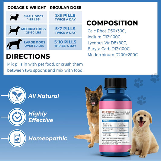 BestLife4Pets Hypo-Balance Thyroid Support for Dogs - Natural Canine Thyroid Supplement Supports Endocrine System to Restore Energy, Improve Mood, Reduce Shedding and Boost Metabolic Functions