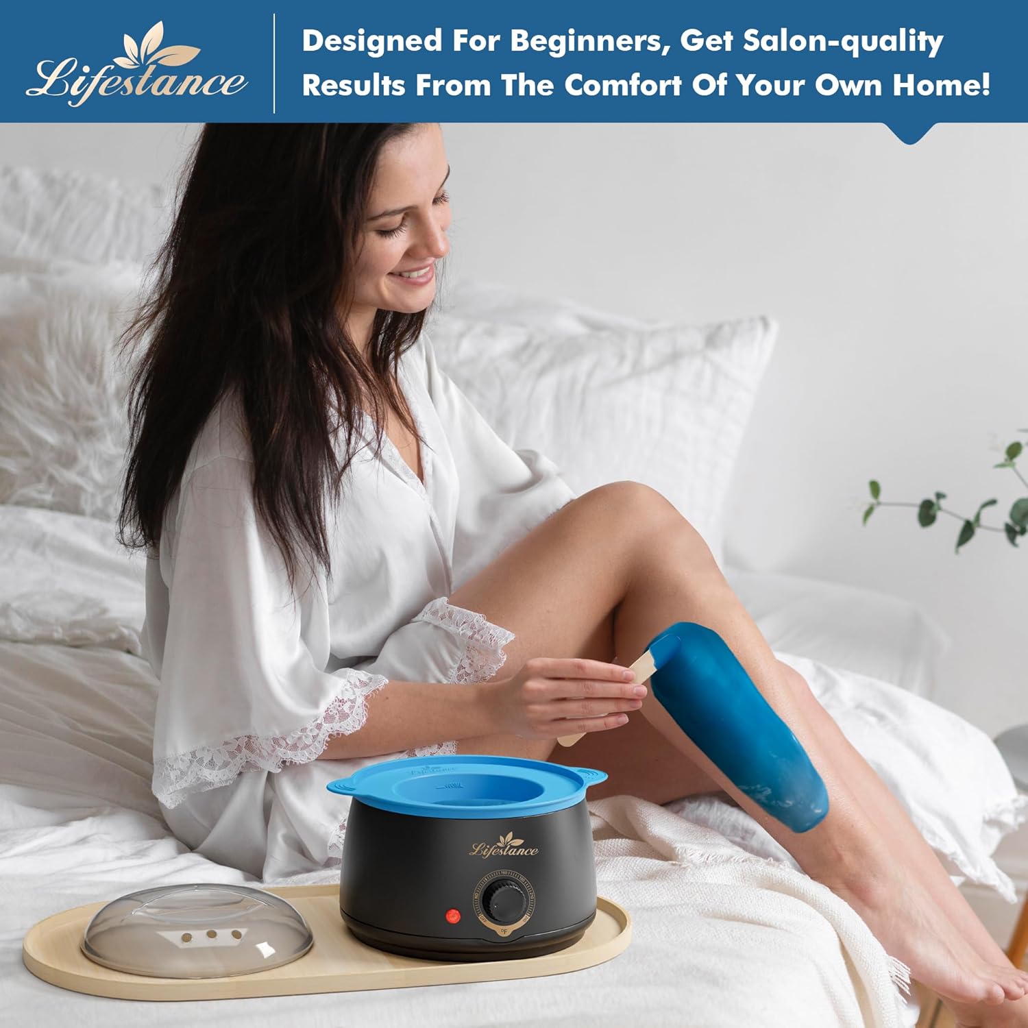 Lifestance L1 Waxing Kit + 1Lb Chamomile Blue Hard Wax Beads : Beauty & Personal Care