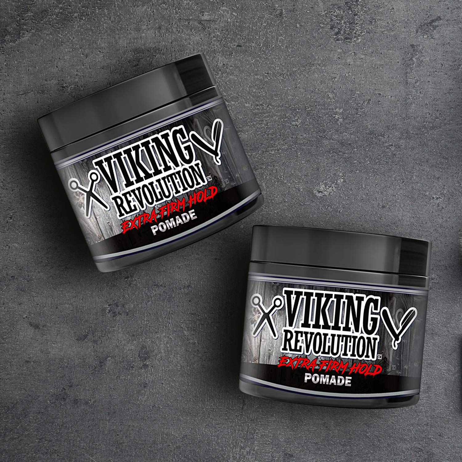 Viking Revolution Extreme Hold Pomade for Men – Style & Finish Your Hair (2 Pack) : Beauty & Personal Care