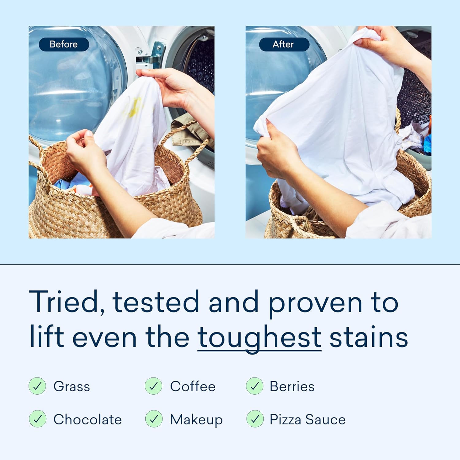 Blueland Laundry Detergent Tablets 36 Count, Plastic-Free Alternative To Pods, Sheets, Or Liquid - Natural, Sustainable, Eco-Friendly Laundry Detergent In Compostable Pouch