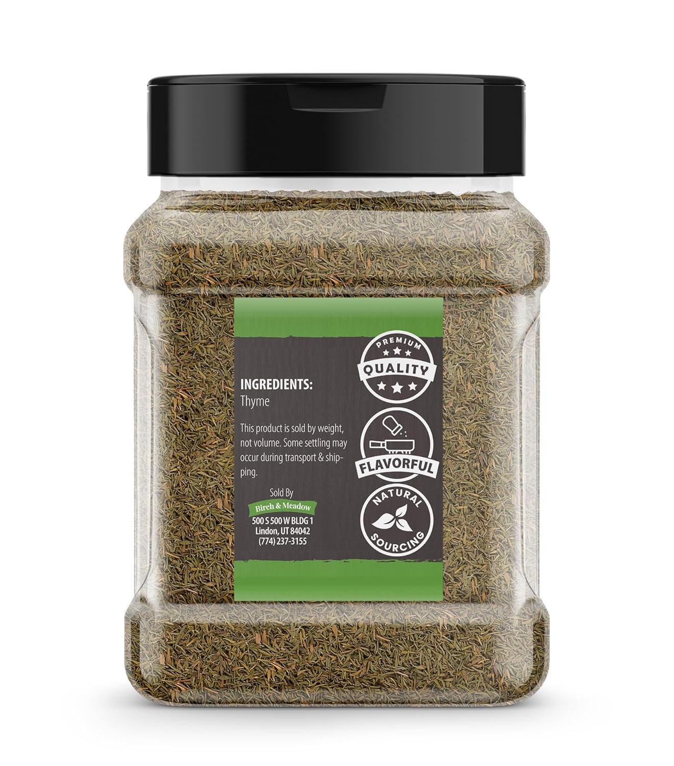 Birch & Meadow Ground Marjoram & Thyme Leaves Bundle, Various Sizes, Kitchen Staples, Savory Flavors : Grocery & Gourmet Food