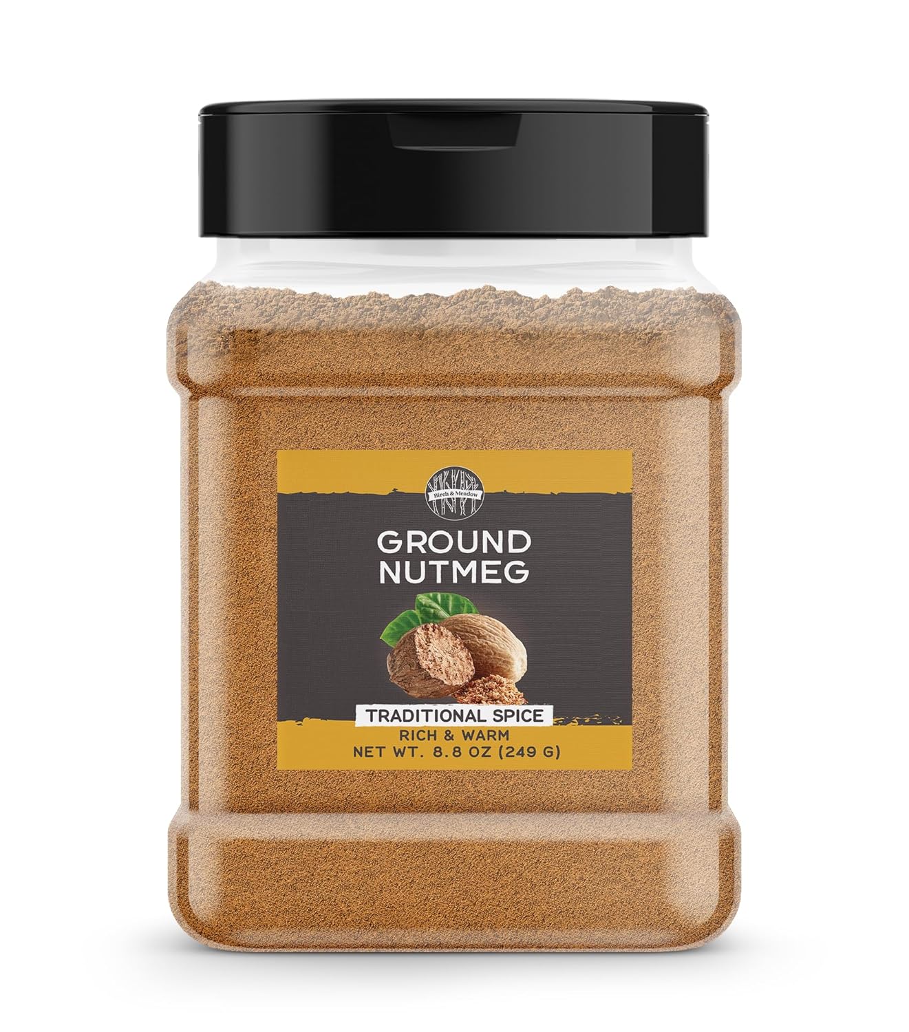 Birch & Meadow Ground Nutmeg, 8.8 Oz, Traditional Spice, Rich & Warm