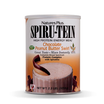 NaturesPlus SPIRU-TEIN Shake - Chocolate Peanut Butter - 2.3 lbs, Spir