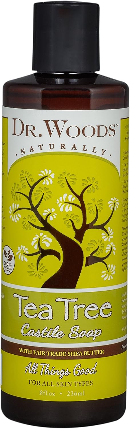Dr. Woods Shea Vision Pure Castile Soap Tea Tree - 8 Fl Oz